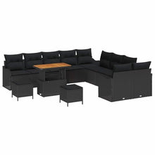 Laden Sie das Bild in den Galerie-Viewer, GFMGUEMV Poly Rattan Garten-Sofa-Set 13-Tlg. Beige &amp; Hellgrau 80 cm