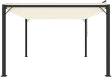 Laden Sie das Bild in den Galerie-Viewer, Kaloriko Pergola Mit Verstellbarem Lamellendach 3x4 M Creme