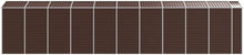 Laden Sie das Bild in den Galerie-Viewer, HGNFREF Metall Gerätehaus 191x895x198 cm Braun