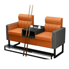 Laden Sie das Bild in den Galerie-Viewer, KIBONCY 2-Sitzer Billard Zuschauersofa 30 kg Lederoptik K