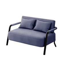 Laden Sie das Bild in den Galerie-Viewer, KIBONCY 2-Sitzer Loveseat-Sofa 155 cm Leinenstoff