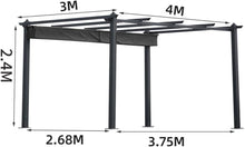 Laden Sie das Bild in den Galerie-Viewer, Ausziehbare Pergola 3x4 m Beige