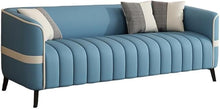 Laden Sie das Bild in den Galerie-Viewer, KIBONCY Kunstleder Akzent Sofa Mit Latex Polster 128 cm E