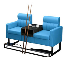 Laden Sie das Bild in den Galerie-Viewer, KIBONCY 2-Sitzer Billard Zuschauersofa 30 kg Lederoptik K