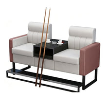 Laden Sie das Bild in den Galerie-Viewer, KIBONCY 2-Sitzer Billard Zuschauersofa 30 kg Lederoptik K