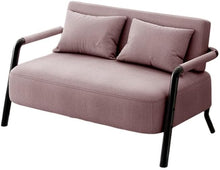 Laden Sie das Bild in den Galerie-Viewer, KIBONCY 2-Sitzer-Sofa Kompakt Doppelcouch Hochdichter Schwamm Stoff Mehrfarbig 65cm