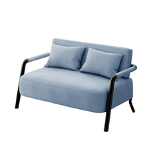 Laden Sie das Bild in den Galerie-Viewer, KIBONCY 2-Sitzer Loveseat-Sofa 155 cm Leinenstoff