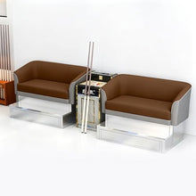 Laden Sie das Bild in den Galerie-Viewer, KIBONCY Billard-Zuschauersofa-Set 2-Sitzer 300x120 cm Blau