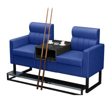 Laden Sie das Bild in den Galerie-Viewer, KIBONCY 2-Sitzer Billard Zuschauersofa 30 kg Lederoptik K