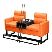 Laden Sie das Bild in den Galerie-Viewer, KIBONCY 2-Sitzer Billard Zuschauersofa 30 kg Lederoptik K