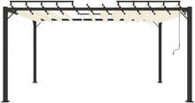Laden Sie das Bild in den Galerie-Viewer, Kaloriko Pergola Mit Verstellbarem Lamellendach 3x4 M Creme