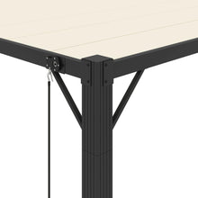 Laden Sie das Bild in den Galerie-Viewer, Kaloriko Pergola Mit Verstellbarem Lamellendach 3x4 M Creme