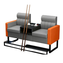 Laden Sie das Bild in den Galerie-Viewer, KIBONCY 2-Sitzer Billard Zuschauersofa 30 kg Lederoptik K