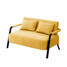 Laden Sie das Bild in den Galerie-Viewer, KIBONCY 2-Sitzer Loveseat-Sofa 155 cm Leinenstoff