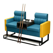 Laden Sie das Bild in den Galerie-Viewer, KIBONCY 2-Sitzer Billard Zuschauersofa 30 kg Lederoptik K