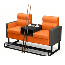 Laden Sie das Bild in den Galerie-Viewer, KIBONCY 2-Sitzer Billard Zuschauersofa 30 kg Lederoptik K