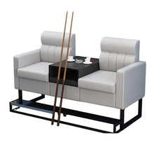 Laden Sie das Bild in den Galerie-Viewer, KIBONCY 2-Sitzer Billard Zuschauersofa 30 kg Lederoptik K