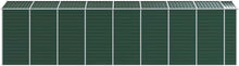 Laden Sie das Bild in den Galerie-Viewer, Gartenhaus Aus Verzinktem Stahl 191x725x198 Cm Grün