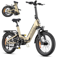 Laden Sie das Bild in den Galerie-Viewer, ENGWE L20 3.0 Pro E-Bike Schwarz 48V 15Ah Mittelmotor