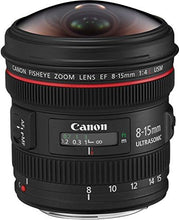 Laden Sie das Bild in den Galerie-Viewer, Canon EF 8-15mm F4 L Fisheye USM Objektiv Schwarz