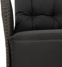 Laden Sie das Bild in den Galerie-Viewer, GFMGUEMV Poly Rattan Garten-Essgruppe 9-Tlg. Schwarz 190 cm