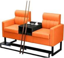 Laden Sie das Bild in den Galerie-Viewer, KIBONCY 2-Sitzer Billard Zuschauersofa 30 kg Lederoptik K