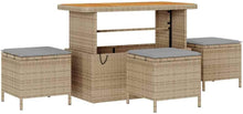 Laden Sie das Bild in den Galerie-Viewer, GFMGUEMV 13-Teiliges Gartensofa-Set Poly-Rattan Beige Hellgrau