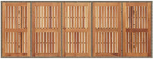 Laden Sie das Bild in den Galerie-Viewer, GFMGUEMV Gartenmöbel Set Grau Poly-Rattan 9-teilig