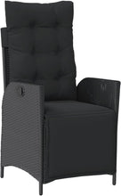 Laden Sie das Bild in den Galerie-Viewer, GFMGUEMV Poly Rattan Garten-Essgruppe 9-Tlg. Schwarz 190 cm