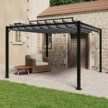 Laden Sie das Bild in den Galerie-Viewer, Kaloriko Pergola Mit Verstellbarem Lamellendach 3x4 M Creme