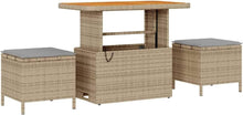 Laden Sie das Bild in den Galerie-Viewer, GFMGUEMV Gartensofa-Set 12-teilig Beige Poly-Rattan Stahl