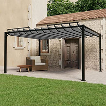 Laden Sie das Bild in den Galerie-Viewer, Kaloriko Pergola Mit Verstellbarem Lamellendach 3x4 M Creme