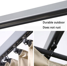 Laden Sie das Bild in den Galerie-Viewer, Ausziehbare Pergola 3x4 m Beige