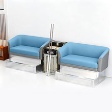 Laden Sie das Bild in den Galerie-Viewer, KIBONCY Billard-Zuschauersofa-Set 2-Sitzer 300x120 cm Blau