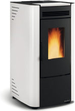 Laden Sie das Bild in den Galerie-Viewer, FAR Pelletofen Ketty 7 KW 6,3 KW 180 M³ Weiß