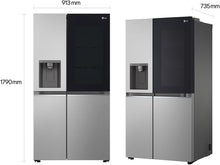 Laden Sie das Bild in den Galerie-Viewer, LG GSGV81PYLL Side By Side Kühlschrank 635 L InstaView Total NoFrost Edelstahl