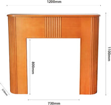Laden Sie das Bild in den Galerie-Viewer, Lijiaxiuyc-101 Kaminofen Kaminsims Massivholz 129x34x110 cm One Color