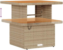 Laden Sie das Bild in den Galerie-Viewer, GFMGUEMV Poly Rattan Garten-Sofa-Set 13-Tlg. Beige &amp; Hellgrau 80 cm