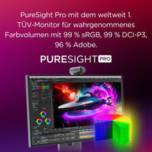 Laden Sie das Bild in den Galerie-Viewer, Lenovo Yoga Pro 27UD-10 26.5 Zoll QD-OLED 4K Monitor 120Hz 0.03ms HDMI 2.1 USB-C Schwarz