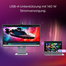 Laden Sie das Bild in den Galerie-Viewer, Lenovo Yoga Pro 27UD-10 26.5 Zoll QD-OLED 4K Monitor 120Hz 0.03ms HDMI 2.1 USB-C Schwarz