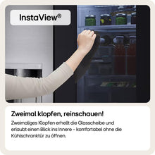 Laden Sie das Bild in den Galerie-Viewer, LG GSGV81PYLL Side By Side Kühlschrank 635 L InstaView Total NoFrost Edelstahl