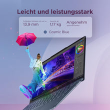 Laden Sie das Bild in den Galerie-Viewer, Lenovo Yoga Slim 7X 14" WUXGA OLED Laptop Snapdragon X2 Plus 16 GB RAM 1 TB SSD Cosmic Blau