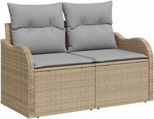 Laden Sie das Bild in den Galerie-Viewer, GFMGUEMV Poly Rattan Garten-Sofa-Set 13-Tlg. Beige &amp; Hellgrau 80 cm