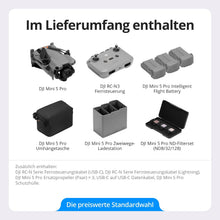Laden Sie das Bild in den Galerie-Viewer, DJI Mini 5 Pro Fly More Combo RC-N3 4K Drohne Schwarz
