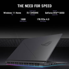 Laden Sie das Bild in den Galerie-Viewer, ASUS ROG Strix G16 2025 Gaming Notebook 16 Zoll FHD+ 165Hz Intel Core i5-13450HX RTX 5050 16GB DDR5 1TB SSD