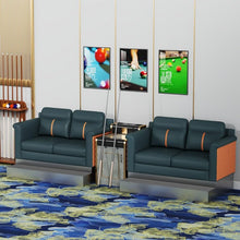 Laden Sie das Bild in den Galerie-Viewer, KIBONCY Dual Two-Seater Billiard Spectator Chair Red