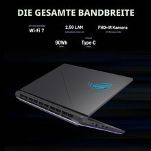 Laden Sie das Bild in den Galerie-Viewer, ASUS ROG Strix G16 2025 Gaming Laptop 16 Zoll FHD+ 165Hz Intel Core i7 14650HX RTX 5060 16GB DDR5 1TB SSD Wi-Fi 7 Windows 11