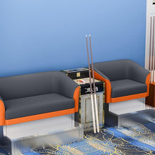 Laden Sie das Bild in den Galerie-Viewer, KIBONCY Billard-Zuschauersofa-Set 2-Sitzer 300x120 cm Blau