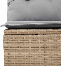 Laden Sie das Bild in den Galerie-Viewer, GFMGUEMV Poly Rattan Garten-Sofa-Set 13-Tlg. Beige &amp; Hellgrau 80 cm