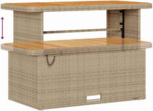 Laden Sie das Bild in den Galerie-Viewer, GFMGUEMV 13-Teiliges Gartensofa-Set Poly-Rattan Beige Hellgrau